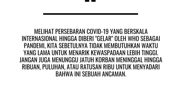 Lockdown, Physical Distancing, dan Kesadaran Warga